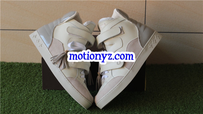 Brand Sneaker High Top Cream White